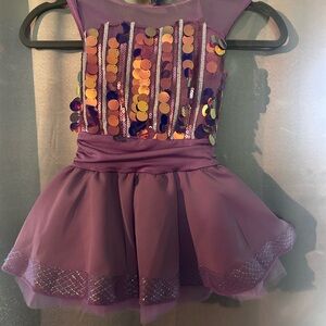 Weissman Purple Sequin Dance Costume